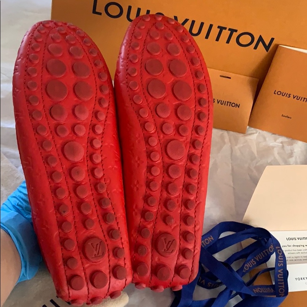 Louis Vuitton Gloria red flat loafer ♥️ - Picture 6 of 8